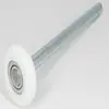 Acessórios para ferragens de porta de garagem rolamento de nylon de esferas roda de borracha universal acessórios para porta basculante roda guia de roda rolante