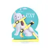 Arnés y Correa para Gatos de Nuevo Estilo para Uso en Exteriores, Arnés en Forma de H para Gatitos y Perros, Collar y Correa Anti-Escape para Gatos y Perros