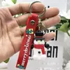 Llavero Navideño Transfronterizo Colgante Caja Sorpresa Papá Noel Muñeco de Nieve Árbol de Navidad Llavero Navideño Colgante Pequeño