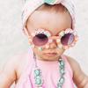 Gafas de sol para bebé transfronterizas 2023 DIYD011 letras de corazón gafas para niños girasol gafas de sol protectoras para niños