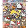 Adesivos fofos estilo japonês, femininos, com relevo de gato, sushi e comida, adesivos estéticos DIY para cadernos, telefones e tablets