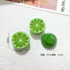 Brinquedo de Comida de Limão Realista 3D Modelo Miniatura Brinquedo Miniatura DIY Pequeno Presente Saquinho Surpresa Paisagem de Mesa em Miniatura