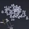Acessórios para Brincos DIY Plug de Silicone Transparente Proteção Ambiental Plástico Tipo Bala Americana Tampões de Ouvido Grandes Brincos Stud Plug