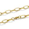 Cadena de Acero de Titanio Estilo Urbano Geométrica Cuadrada de Línea Forma de O, Accesorio de Joyería Versátil de Moda Unisex