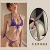 Noche Dorada Lencería Sexy Bikini Sexy de Tres Puntos Entrepierna Abierta Tentación talla grande qqny Pasión Encaje Pijama
