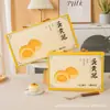 Nueva Caja de Empaque para Pastel de Yema de Huevo 6 Piezas 8 Piezas Bolsa Caja de Regalo Vacía Caja de Empaque para Pastel de Luna Flujo Piel de Hielo de Durian