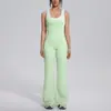 Nuevo conjunto de yoga a colorblock transfronterizo con tacto nude, casual y versátil, acanalado, de cintura alta, para ejercicio al aire libre, conjunto de seis piezas