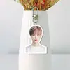 Li Yuchun Acrílico Blanco Llavero Doble Cara Colgante para Bolsa Colgante para Mochila Mercancía de Celebridad Personalizable