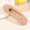 Presilha Grande de Bico de Pato Fosca em Cores Doces, Elegante e Simples, Versátil para Penteados na Nuca, Franja e Cabelo Solto