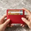 Portatarjetas de cuero PU transfronterizo en stock con múltiples ranuras para tarjetas de identificación y tarjetas bancarias, portatarjetas compacto, exquisito y portátil