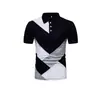 Camisa Polo Nueva de Manga Corta para Hombre Transfronteriza con Solapa Estampada en 3D y Transpirable, Moda Casual