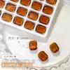 Decoración de uñas color marrón Maillard k9 pop flash caramelo de roca amor grasa forma de diamante cuadrado fondo puntiagudo joyería para uñas al por mayor