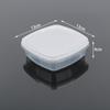 Caja de Plástico Desechable para Alimentos Congelados Lista para Comer de 350 ml, Caja de Empaque Transparente Refrigerada con Diseño Antirrobo