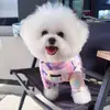 Oso de peluche perro teddy ropa para perro ropa de otoño e invierno ropa de cuatro patas ropa de algodón engrosada protección de la barriga cálido