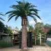 Árbol de coco artificial a gran escala, fibra de vidrio, resistente a los rayos UV, apto para uso en exteriores e interiores, ideal para hoteles, centros comerciales y diseño de paisajes tropicales