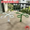 Cesta Hidropónica para Bulbos de Tulipán, Jarrón Transparente Minimalista de Cuatro Agujeros, Maceta de Escritorio de Fácil Cambio de Agua