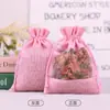 Bolsa con cordón ajustable para guardar joyas, cosméticos y joyas, con ventana, para niñas.