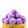 Bola de Pelo Sintético de Visón para Niños Hecha a Mano DIY Bolas de Felpa Accesorios Ropa Bolsas Piel 2-3cm Materiales Decorativos Versátiles