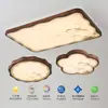Luminária de quarto em estilo vintage, luminária de quarto principal na cor nogueira retro francesa, nova luminária de teto minimalista para escritório 58E ferro