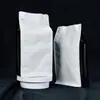 Branco Puro Cor Lateral Dupla Cor Octogonal Selo Zíper Lateral Saco de Café Saco de Embalagem de Alimentos Zíper Saco de Folha de Alumínio Lote Pequeno Impressão Colorida
