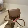Cor Sólida Novo Casual Tendência 2026 Acessório de Moda Simples Bolsa Pequena Quadrada de Ombro Transversal