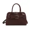 Bolso con Hebilla de Cinturón de Diseño Único para Mujer Moda Invierno 2025 Bolso Versátil tipo Concha Bolso Cruzado de Hombro para el Trabajo