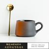 Taza Tonta de Estilo Japonés Taza de Café de Cerámica de Alta Gama Exquisita Cuchara Juego de Taza y Platillo Sentido del Diseño Taza Nicho Taza