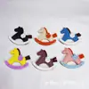 En Stock Caballo mecedor Colgante de Cuero Bolso de Poni Hecho a Mano Llavero Decoración de Poni Adorno Colgante Venta al por Mayor