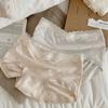 Roupa íntima feminina Oxygen Rose de Algodão Modal com Renda Francesa na Borda, Sem Costura, Confortável, Amiga da Pele, Cobre o Quadril, Seda de Amora