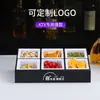 Bar Ktv Prato de Petiscos Bandeja de Frutas Lan House Bandeja de Frutas Dividida Conjunto de Suporte Prato de Frutas Secas Prato de Petiscos Comercial Suporte