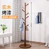 Perchero de Madera Maciza para Piso Perchero de Ropa para Dormitorio Perchero Vertical para Ropa para el Hogar Perchero para Bolsos de Interior de Oficina Otoño/Invierno