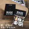 Bolsa porta-cartões Floco de neve crocante Madeleine Copo de papel para bolo Muffin descartável Máquina de selar botões Saco para biscoito Saco de embalagem com cabeçalho