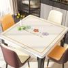 Jogo Americano Quadrado para Mesa de Jantar Sem Lavagem à Prova de Óleo e À Prova d'Água Toalha de Mesa Quadrada PVC Acessível Luxo High-End Proteção de Mesa de Trabalho Jogo Americano para Mesa de Centro