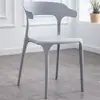 Sillas de Plástico Transfronterizas, Sillas de Respaldo Simple, Sillas para Oficina en Casa, Sillas de Comedor Comerciales, Sillas de Espera para Tiendas de Té de Leche, Sillas de Comedor, Sillas de Cuerno de Vaca