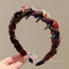 Diadema Melard pequeña estilo Chanel de copa alta para mujer, diadema elegante retro para uso diario que hace que la cara se vea más pequeña, accesorio para el cabello