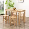Mesa de Comedor de Madera Maciza para Uso Comercial en Restaurantes, Mesa de Comedor Rectangular Moderna y Sencilla, Mesa y Taburetes Sencillos Especiales para Cafeterías, Mesa de Madera Maciza