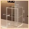 Caja de Almacenamiento Extra Grande de Caja Misteriosa con Succión Magnética, Exhibidor Totalmente Transparente para Figuras, Armario para Muñecas, Juguetes, Bolsas, Caja de Almacenamiento Acrílica