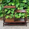 Decoración de Palo de Rosa Rojo estante antiguo alto y bajo tetera bonsái jarrón Jade antiguo madera maciza clásico soporte de exhibición