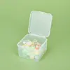 5.5 Caja de Plástico de Alta Transparencia Caja de Almacenamiento Cuadrada con Tapa Caja de Muestras Caja para Cuentas Pequeñas Caja para Piezas Caja para Tornillos