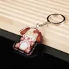 Chaveiro Acrílico Personalizado DIY Chaveiro Anime Atacado Pingente Desenho Animado Círculo Marca Chaveiro Pvc Personalizado