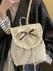2026 Nuevo Bolso de Doble Hombro con Lazo Dulce Mochila Linda de Moda Tendencia Estilo Coreano Bolso de Mano con Personalidad