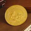 Nuevo Color Dorado Arena Caballo Hacia el Éxito Medalla Redonda Adornos Caballo Dorado para Dar Riqueza Año del Caballo Adornos de Fortuna de Escritorio Manualidades