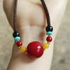 Novo estilo étnico chinês borla flor cesta pingente colar nicho feminino retro design sentido estilo nacional na moda clavícula colar de corrente