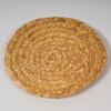Individual tejido de piel de maíz, pasto jacinto de agua, clavos a máquina, posavasos, bohemio, tejido a mano, grueso, aislamiento térmico para altas temperaturas, tapete para té