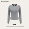 Roupa Casual Street Food Tendência Estilo Europeu e Americano Manga Longa Raglan Lavada Slim Fit Calça Wide Leg Terno Casual para Mulheres