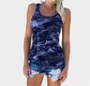 A Europa e os Estados Unidos transfronteiriços da Amazon desejam hot camuflagem moda all-match colete sem mangas T-shirt mulheres