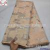 Vestido fino bordado étnico cheongsam jacquard tecido de organza de seda dourada e prateada tecido de brocado europeu e americano