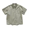 Camisa a Cuadros de Manga Corta Estilo Retro Boyish Japonés Origteen para Niños Verano Transpirable Holgada Top Dc5026