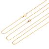 Joyería de latón chapado en oro de cadena fina para mujer, collar O chapado en oro, cadena para suéter, puesto de suministro al por mayor de Taobao