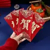 Envelope vermelho fosco de alta qualidade atacado papel duro estampagem a quente envelope vermelho de Ano Novo envelope vermelho dupla felicidade envelope vermelho de inauguração envelope de sorte de Ano Novo